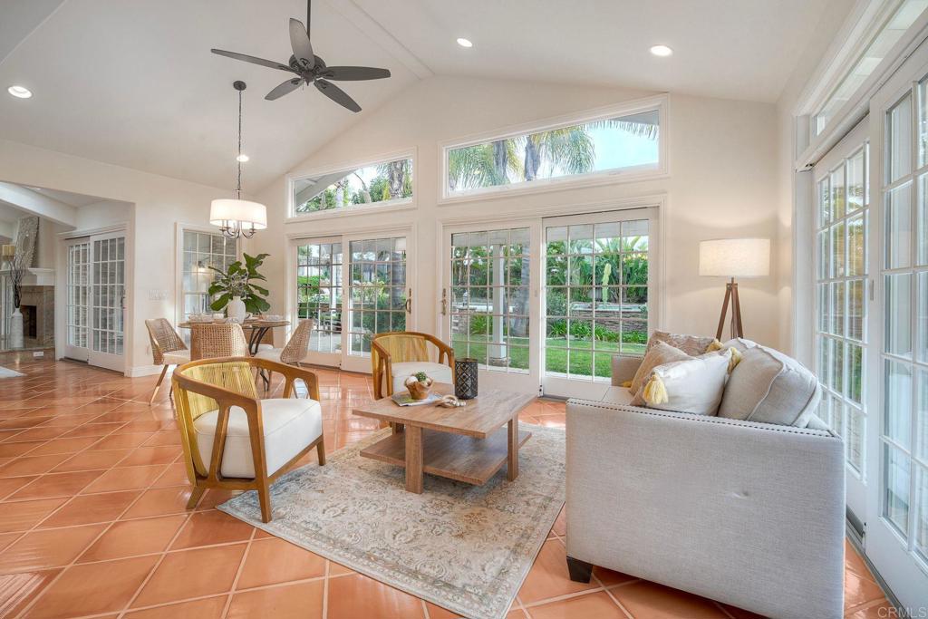 13253 Edina Way Poway, CA 92064 - Photo 18 of 55 Not separate from house. Called sunroom because 3 sliders and windows surround this relaxing area