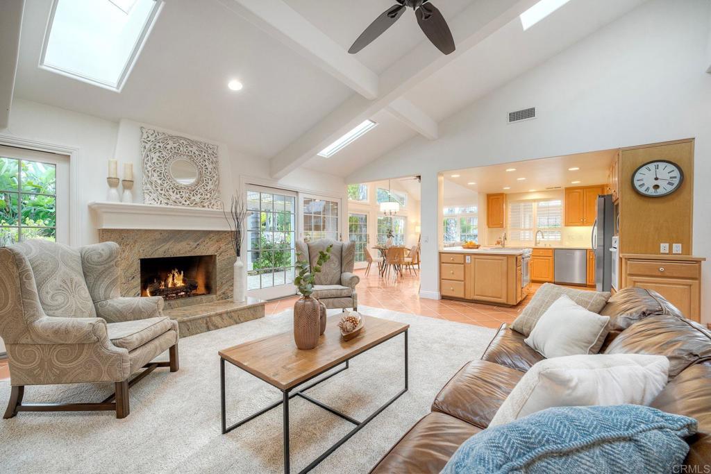 13253 Edina Way Poway, CA 92064 - Photo 24 of 55 Vaulted ceilings 4 skylights, gas fireplace, two sliding glass doors to back patio