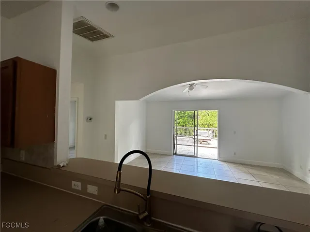 a view of a window in a room