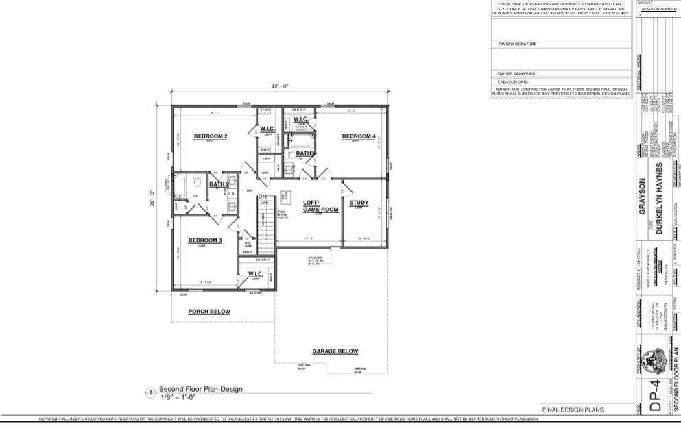 7 North Pine Road Texas City, TX 77591 - Photo 5 of 17 Second Floor-custom plan