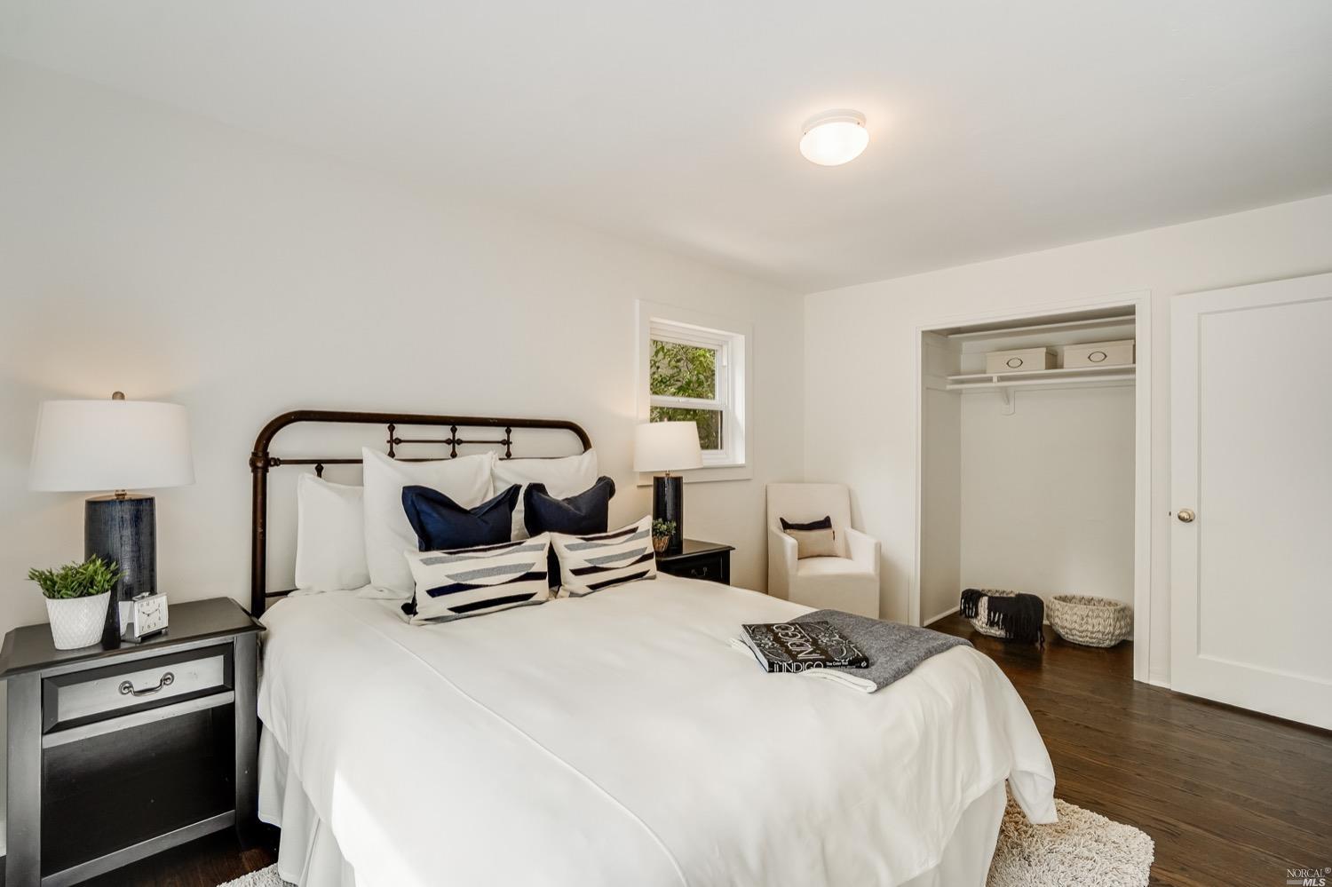 78 Nelson Avenue Mill Valley, CA 94941 - Photo 12 of 21 a bedroom with a bed and a view of bedroom