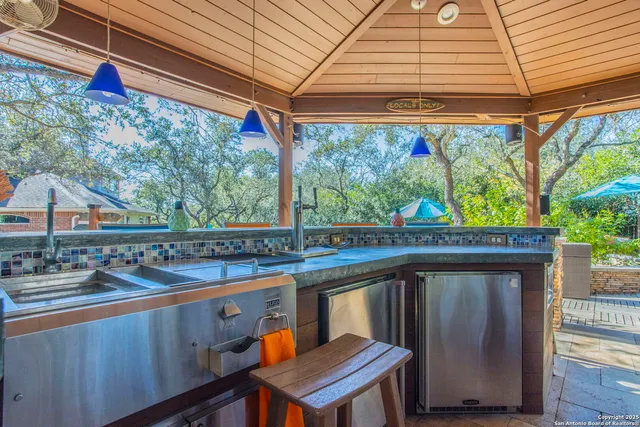 a view of a two chair in the balcony