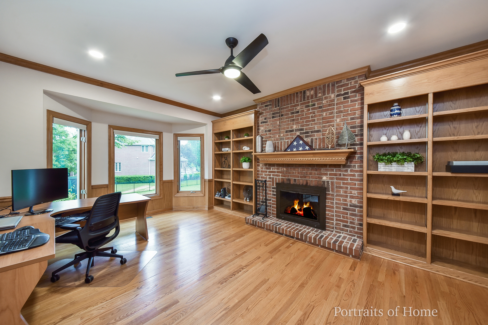3721 Red Oak Lane Lisle, IL 60532 - Photo 14 of 35 a living room with furniture and a fireplace