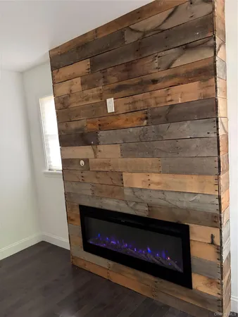 a close view of fireplace