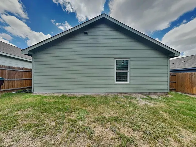 a backyard of a house