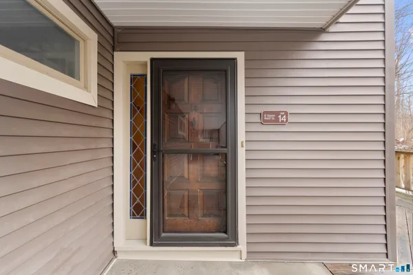 a view of front door and porch