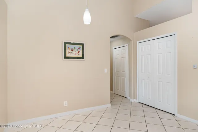 a view of an empty room