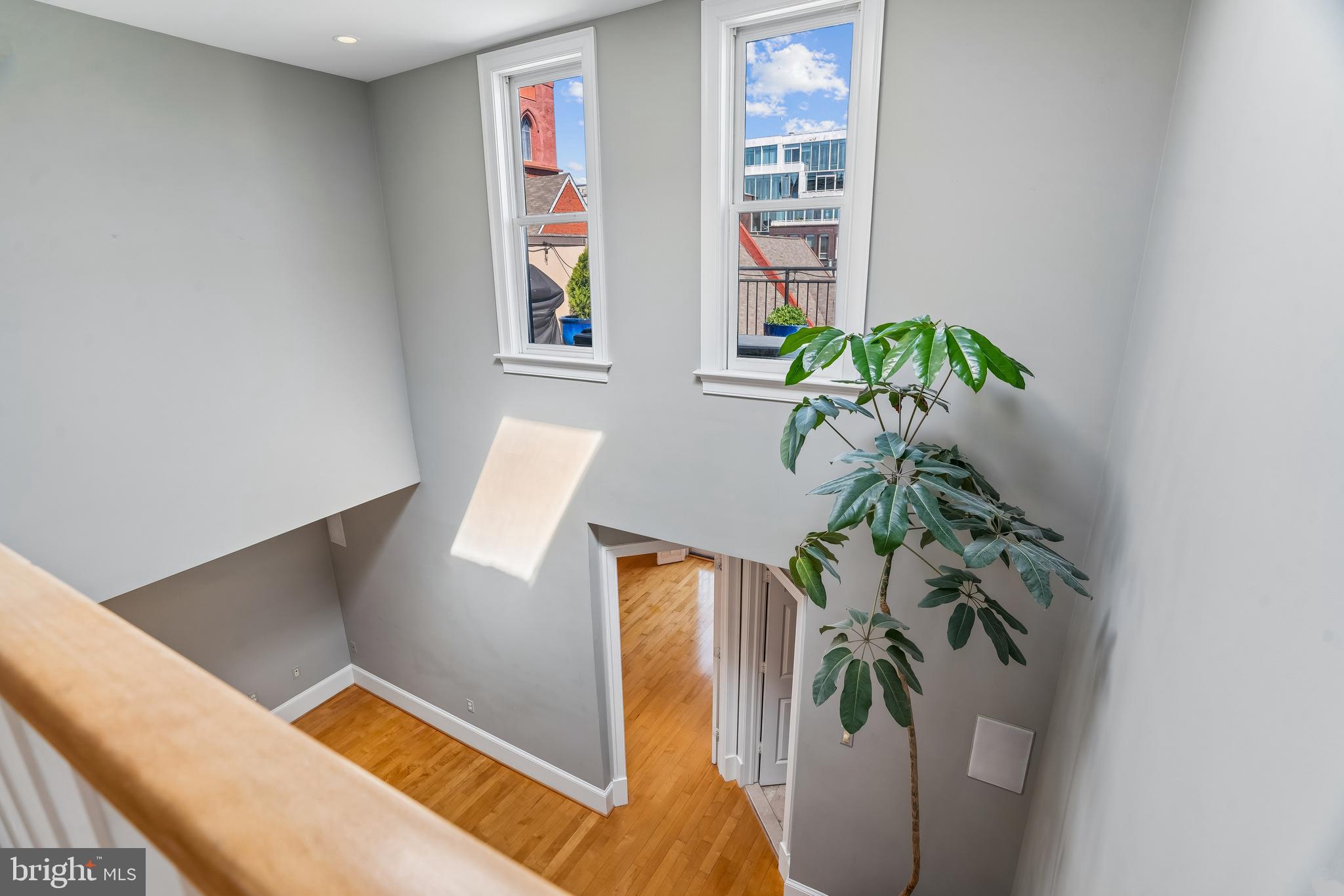 1343 Q Street Northwest, Unit B Washington, DC 20009 - Photo 16 of 40 a view of balcony and living room