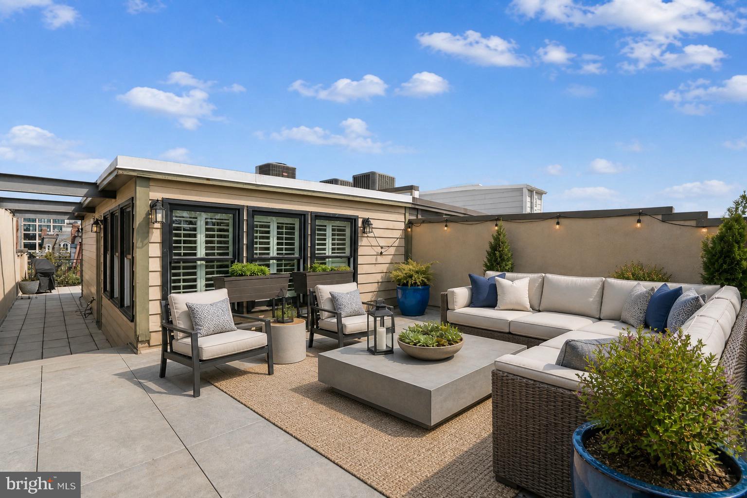 1343 Q Street Northwest, Unit B Washington, DC 20009 - Photo 21 of 40 Roof Top Deck with Panoramic Views