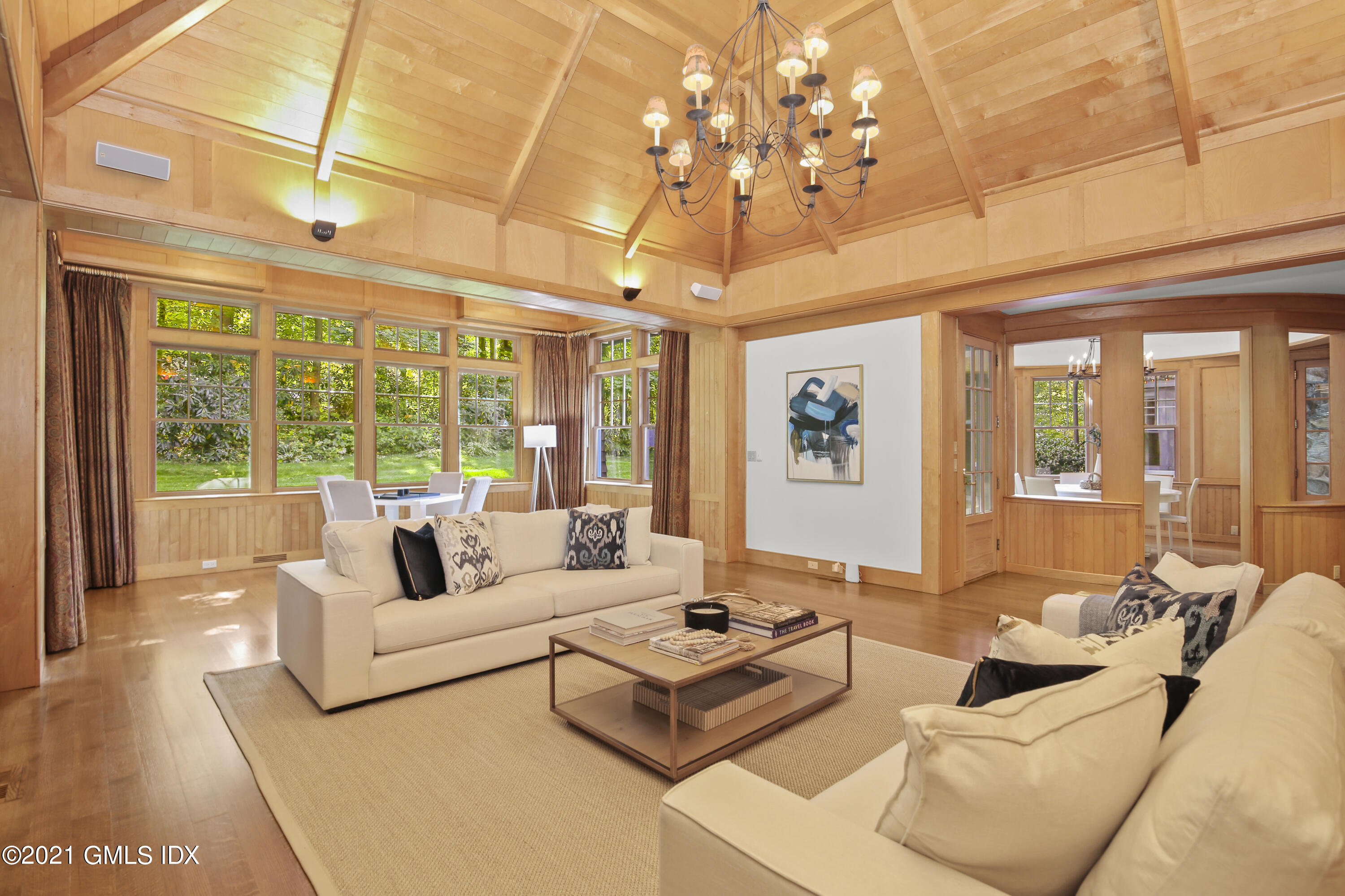33 Brookridge Drive Greenwich, CT 06830 - Photo 18 of 44 a living room with furniture and a large window