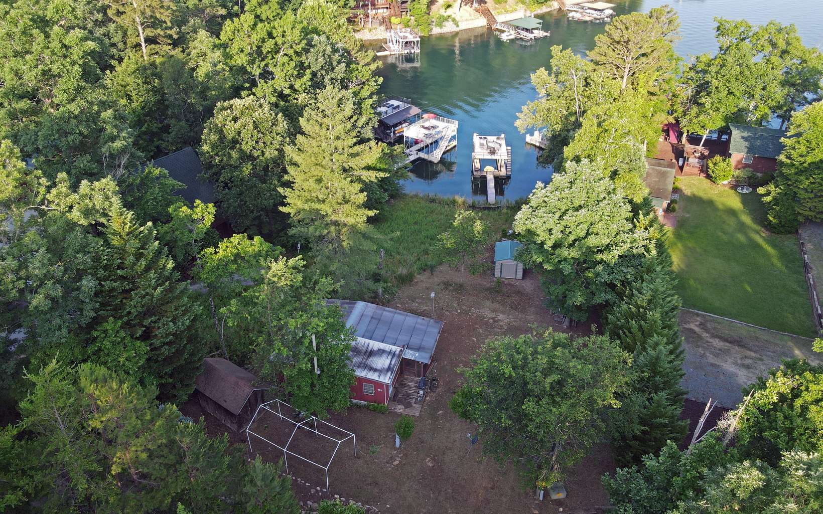 408 Timmy Circle Morganton, GA 30560 - Photo 3 of 31 an aerial view of a house with a yard and garden