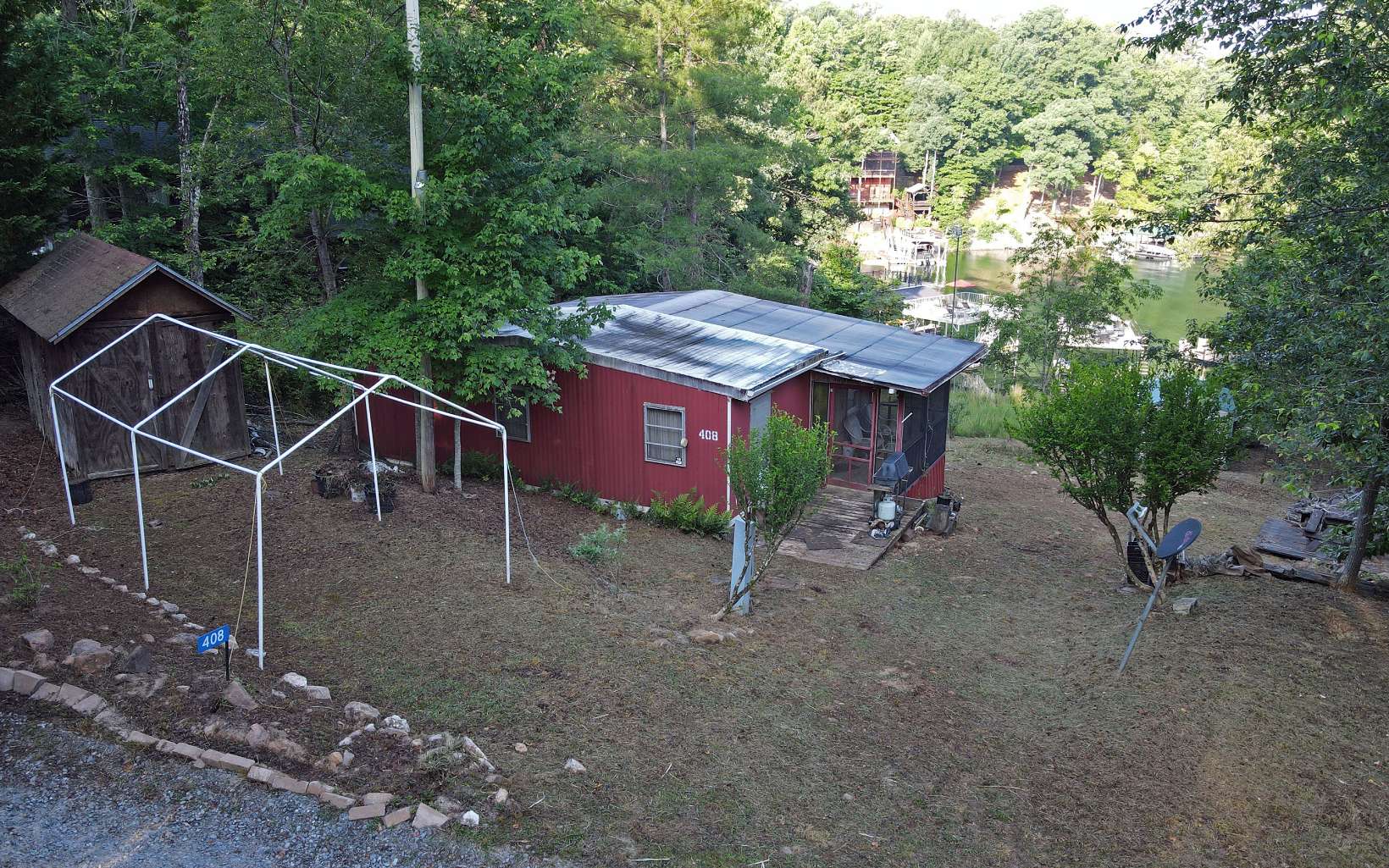 408 Timmy Circle Morganton, GA 30560 - Photo 4 of 31 a view of a wooden deck and a yard