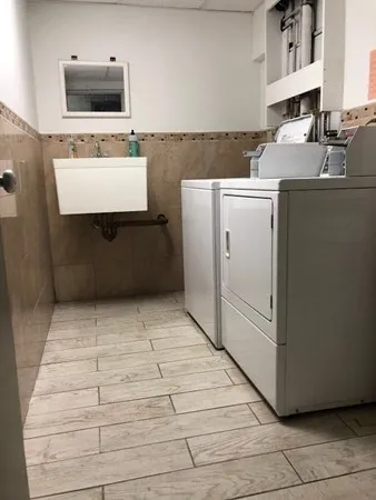 a room with storage and utility