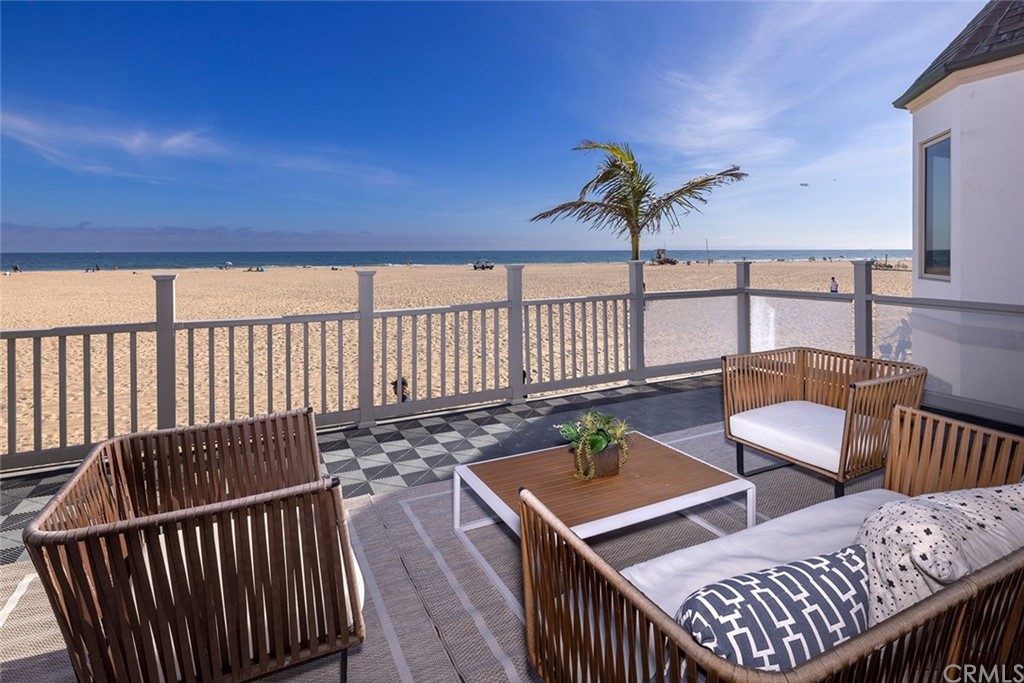 1708 West Oceanfront Newport Beach, CA 92663 - Photo 14 of 43 a view of balcony with wooden floor
