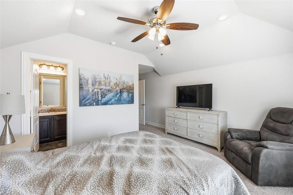 609 Dusty Glen Trail Midlothian, TX 76065 - Photo 25 of 40 a living room with furniture and a flat screen tv