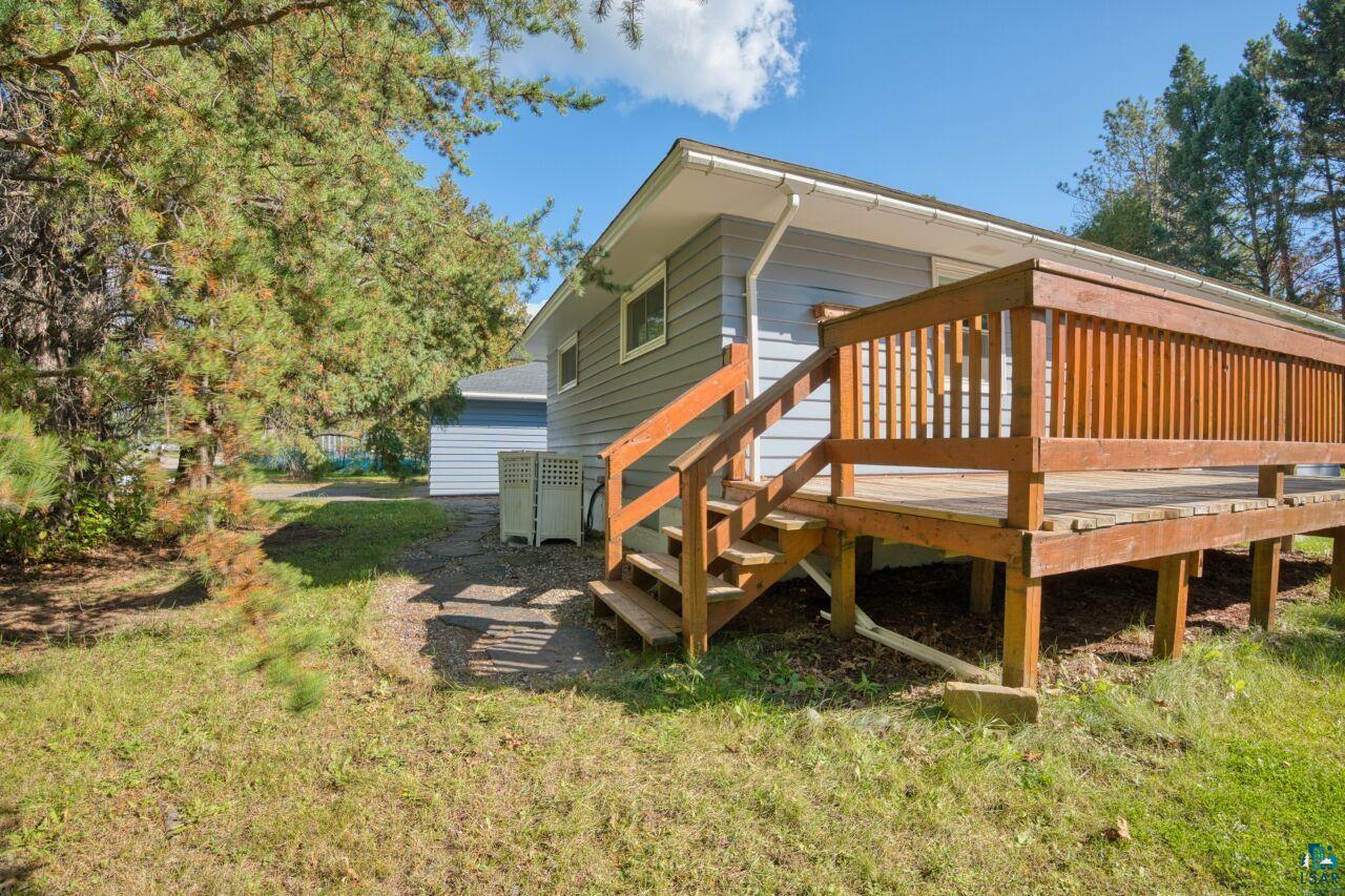 5316 Highway 110 Aurora, MN 55705 - Photo 24 of 35 Back of property with a wooden deck