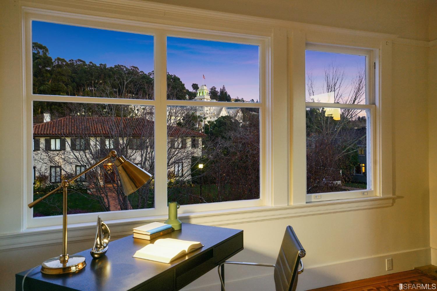 2967 Avalon Avenue Berkeley, CA 94705 - Photo 71 of 77 a view of a living room with a floor to ceiling window and wooden floor
