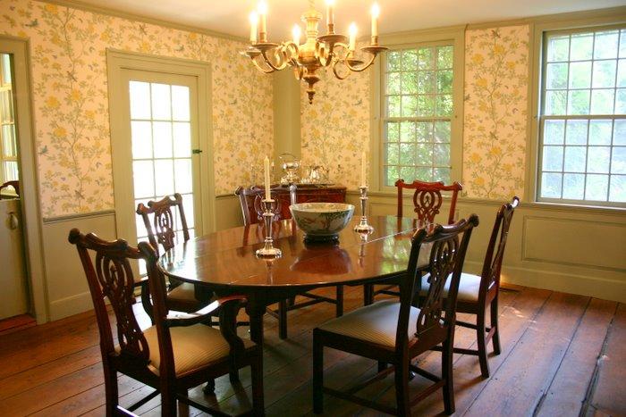 46 Interlaken Road Stockbridge, MA 01262 - Photo 16 of 35 a view of a dining room with furniture and wooden floor