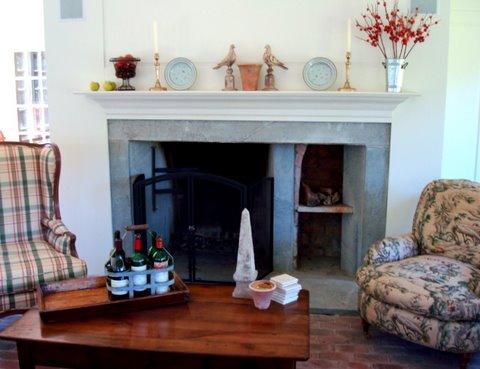 46 Interlaken Road Stockbridge, MA 01262 - Photo 9 of 35 a living room with furniture and a fireplace