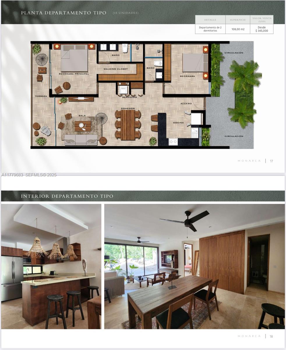 77760 Itzamna, Unit D101 undefined, FL 00000 - Photo 9 of 35 a view of a living room and kitchen