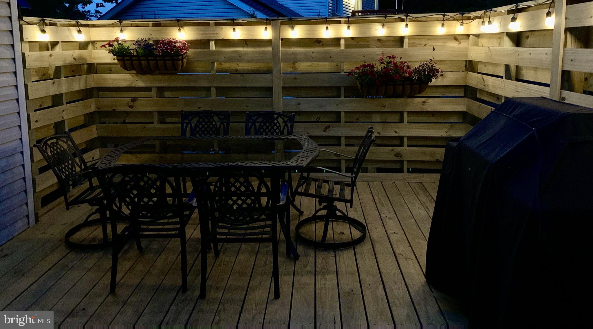 811 Benjamin Road Bel Air, MD 21014 - Photo 25 of 51 Deck lights on privacy wall