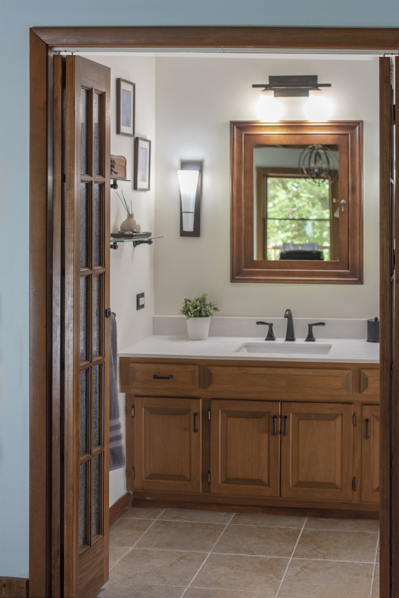 175 Fairview Road Dickson, TN 37055 - Photo 27 of 49 a bathroom with a sink and a mirror