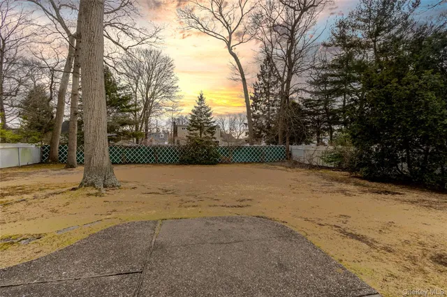a view of road and trees around