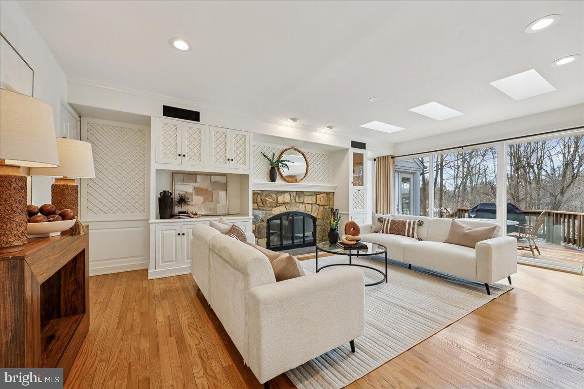 9625 Reach Road Potomac, MD 20854 - Photo 18 of 64 Family Room with stone fireplace