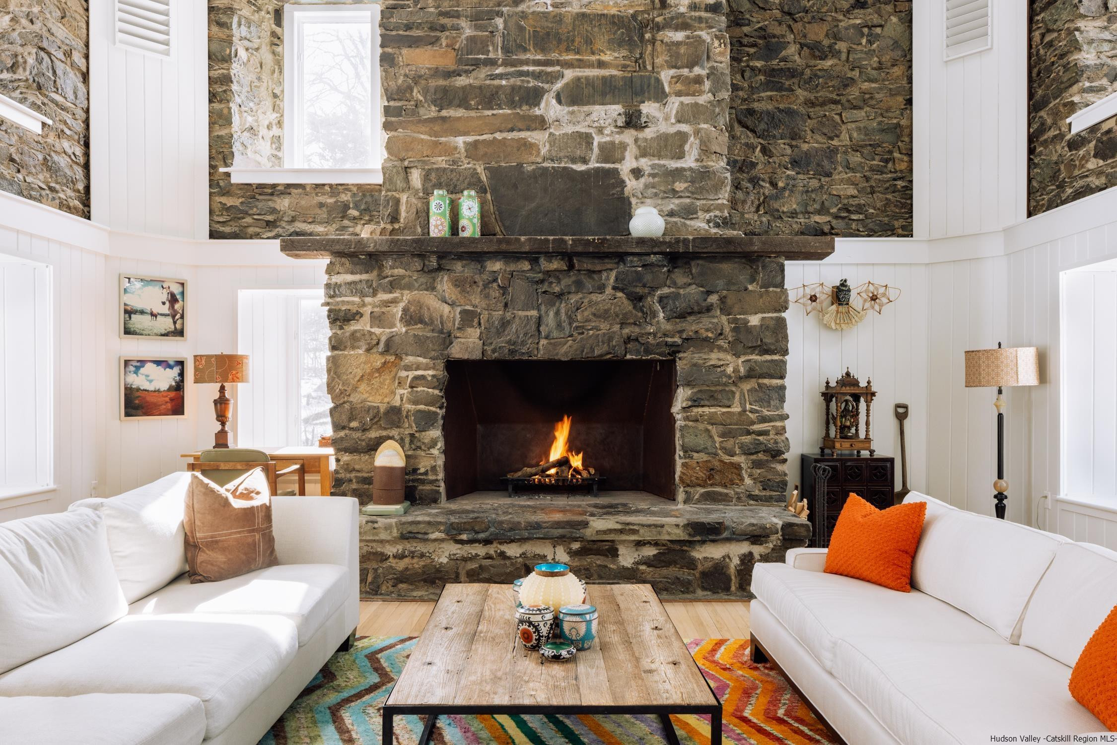 1849 Main Street Rifton, NY 12471 - Photo 4 of 30 a living room with furniture and a fireplace