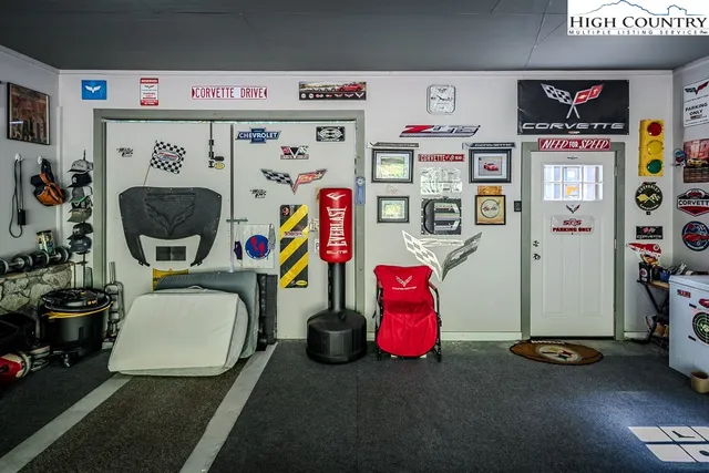 a room with storage and utility