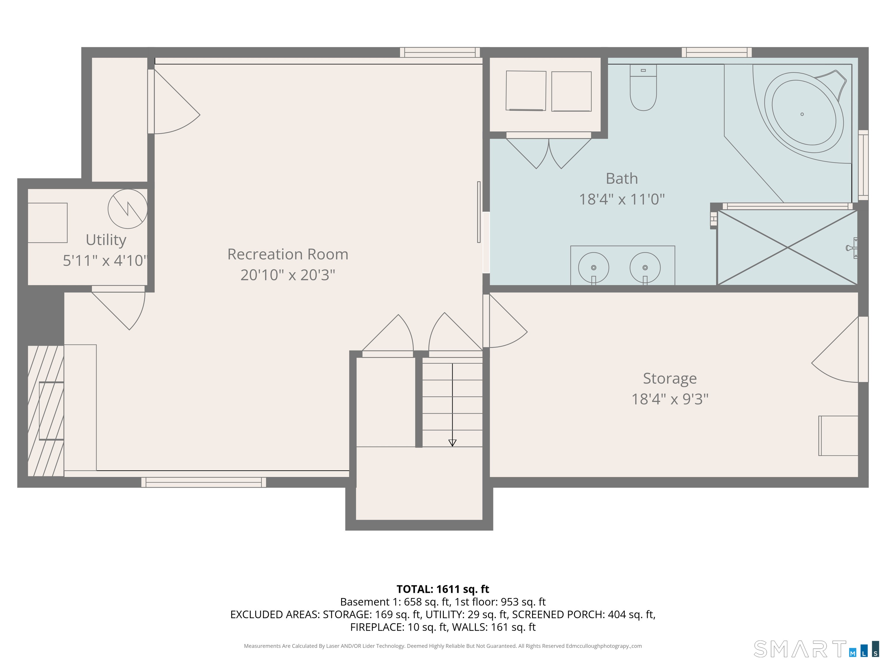 23 Thompson Hill Road Columbia, CT 06237 - Photo 38 of 39 Lower-Level Floor Plan