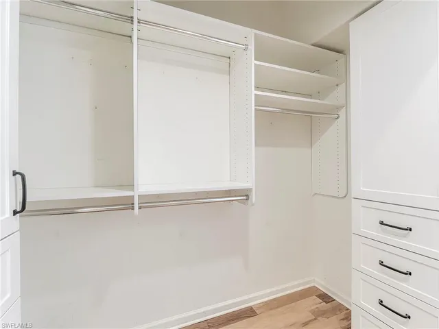 a view of a closet