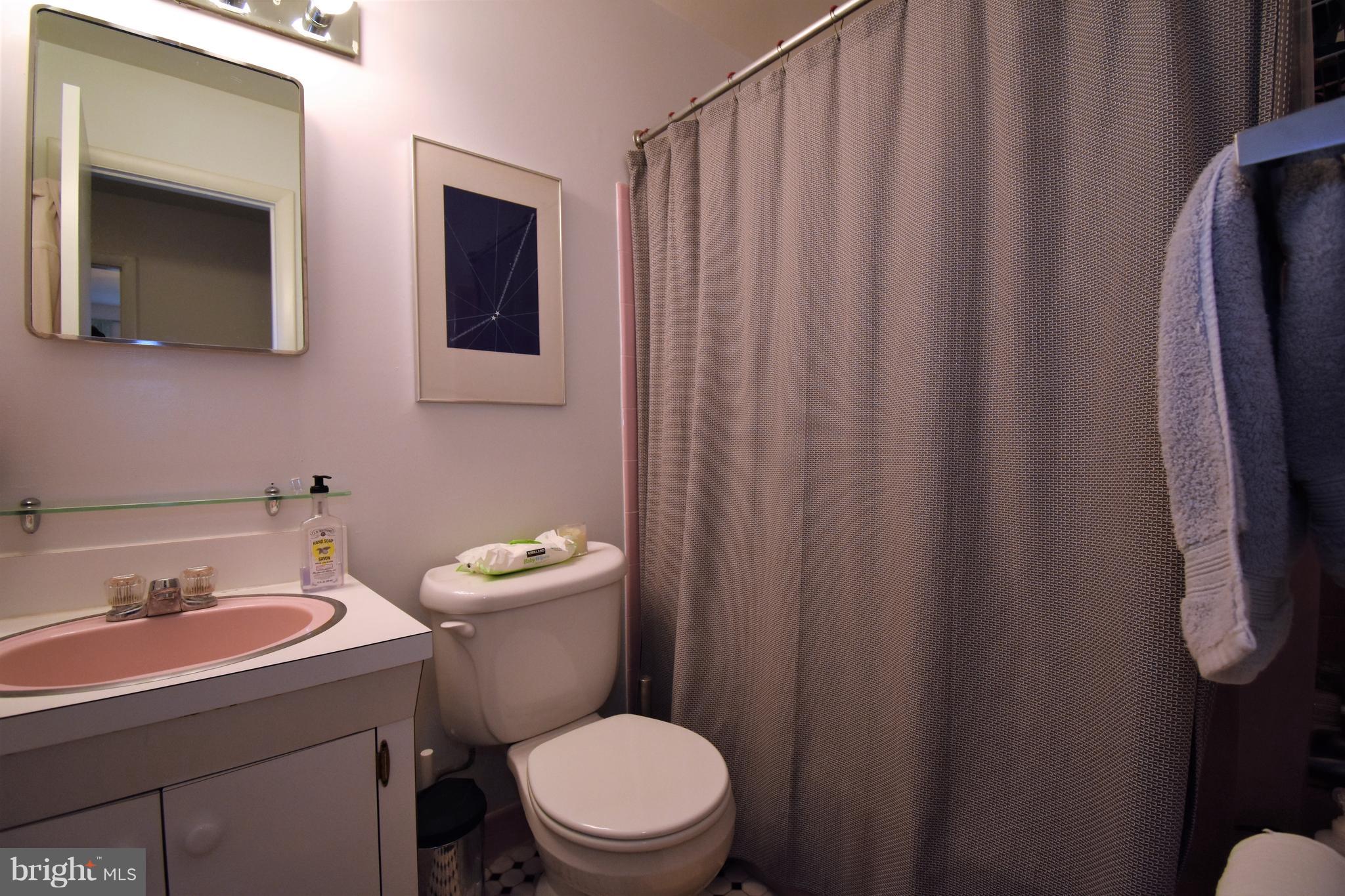 6405 Middleburg Lane Bethesda, MD 20817 - Photo 18 of 21 a bathroom with a sink a toilet and a mirror