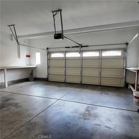 a view of a garage