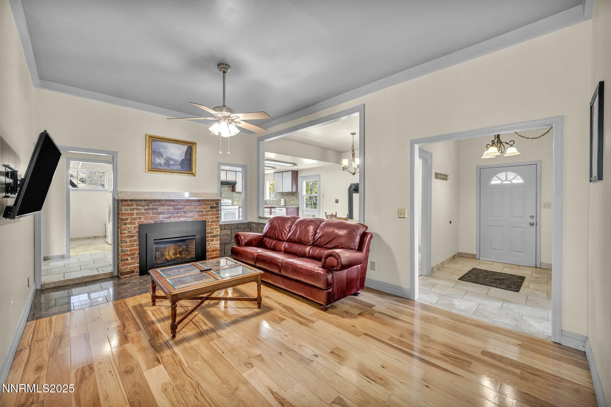 100 Pedlar Road Silver City, NV 89428 - Photo 19 of 65 a living room with furniture and a fireplace