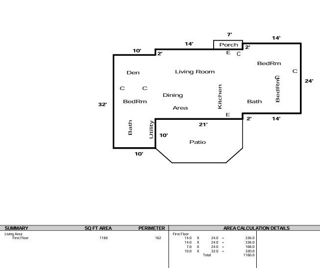 20 Lancaster Road Mobile, AL 36608 - Photo 13 of 13 Floor plan