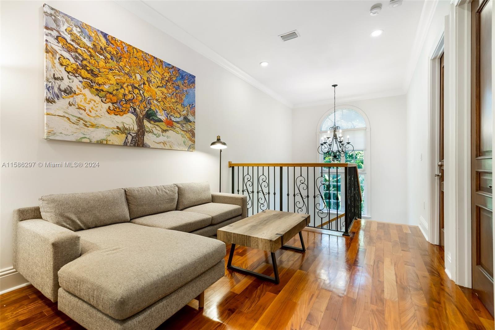 200 Ridgewood Road Coral Gables, FL 33133 - Photo 42 of 70 a living room with furniture and wooden floor