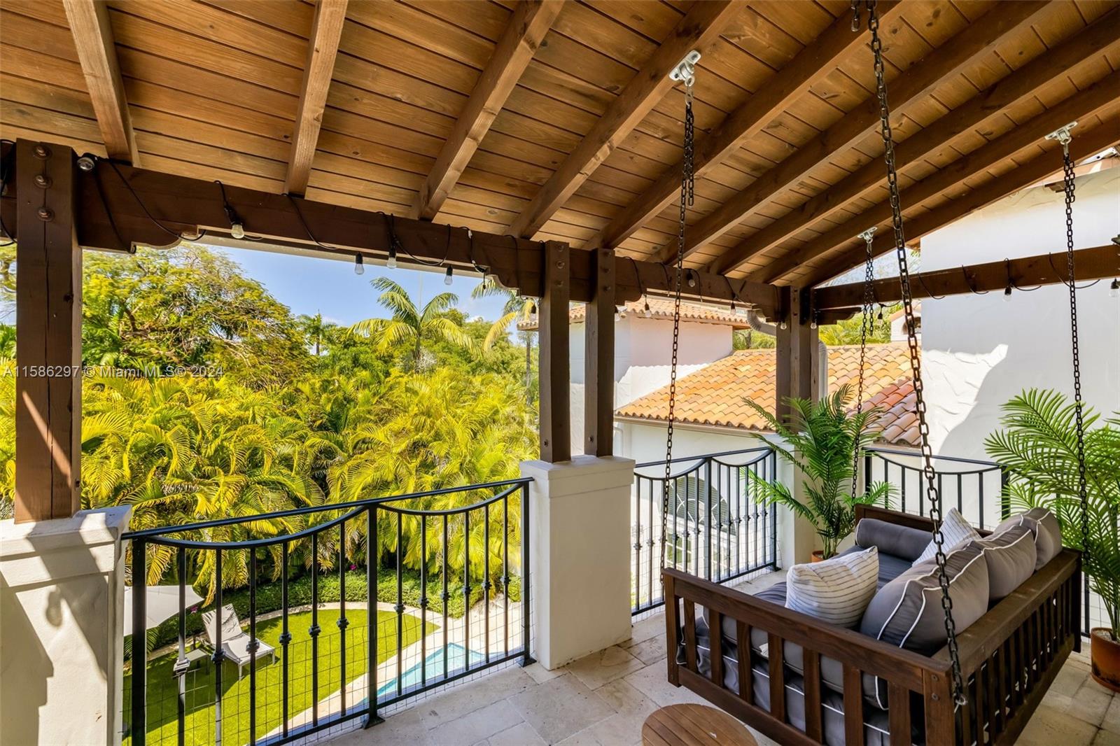 200 Ridgewood Road Coral Gables, FL 33133 - Photo 52 of 70 a view of porch with furniture