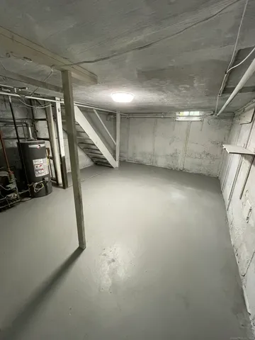 a view of entryway and workspace