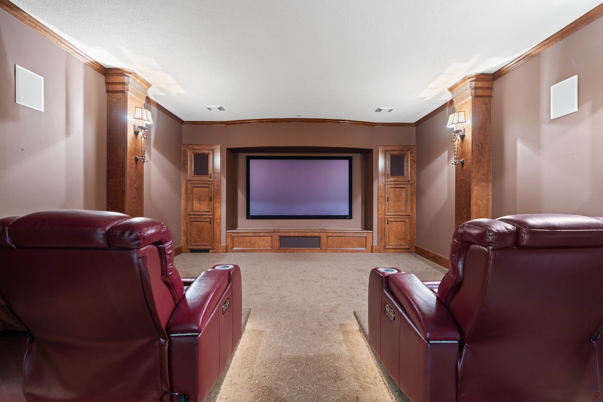 16502 Glorietta Turn Houston, TX 77068 - Photo 37 of 50 Upstairs home theatre equipped with projector and screen