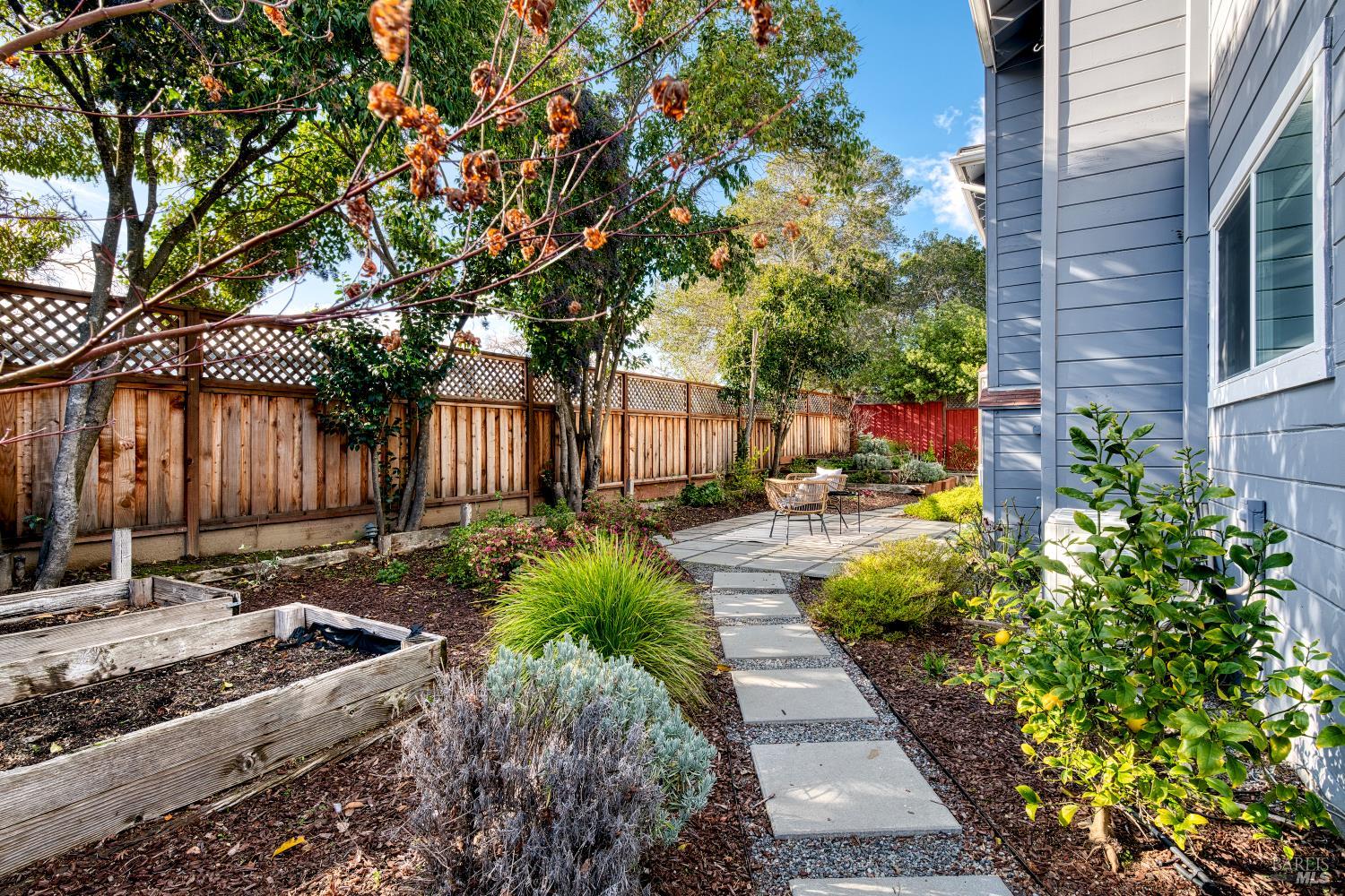 1534 Buchanan Street Novato, CA 94947 - Photo 28 of 30 a view of a house with backyard and sitting area