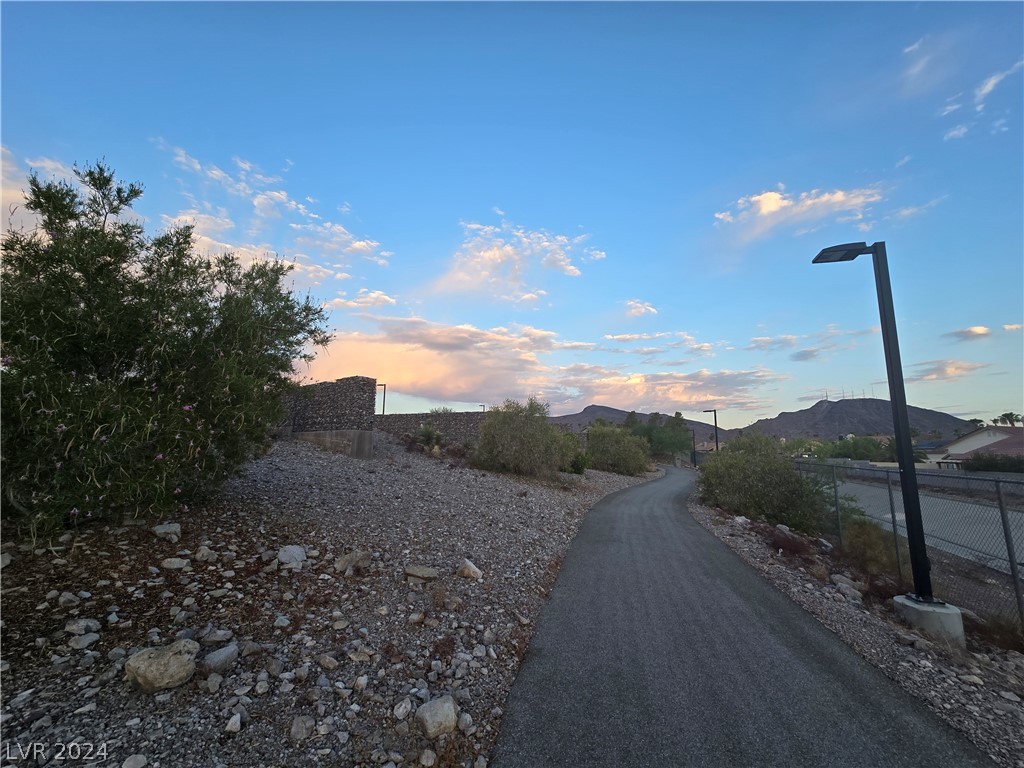 857 Rusty Anchor Way Henderson, NV 89002 - Photo 77 of 91 VIEW OF BLACK MOUNTAIN FROM THE NEIGHBORHOOD PARK WALKING PATH