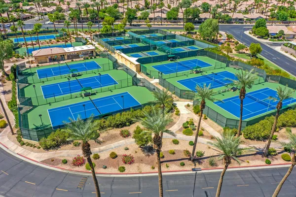 an aerial view of a city