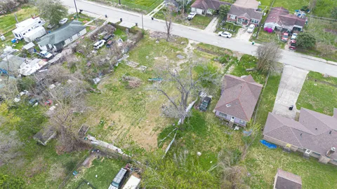 an aerial view of residential house with outdoor space