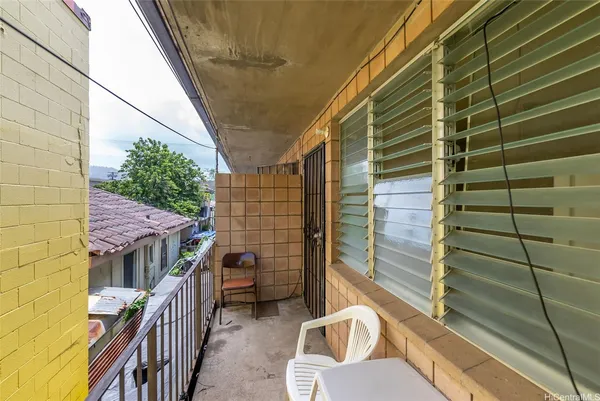 a view of balcony