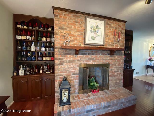 1015 Stone House Ridge Road Bardstown, KY 40004 - Photo 12 of 30 Wood Burning fireplace with built in bookcases