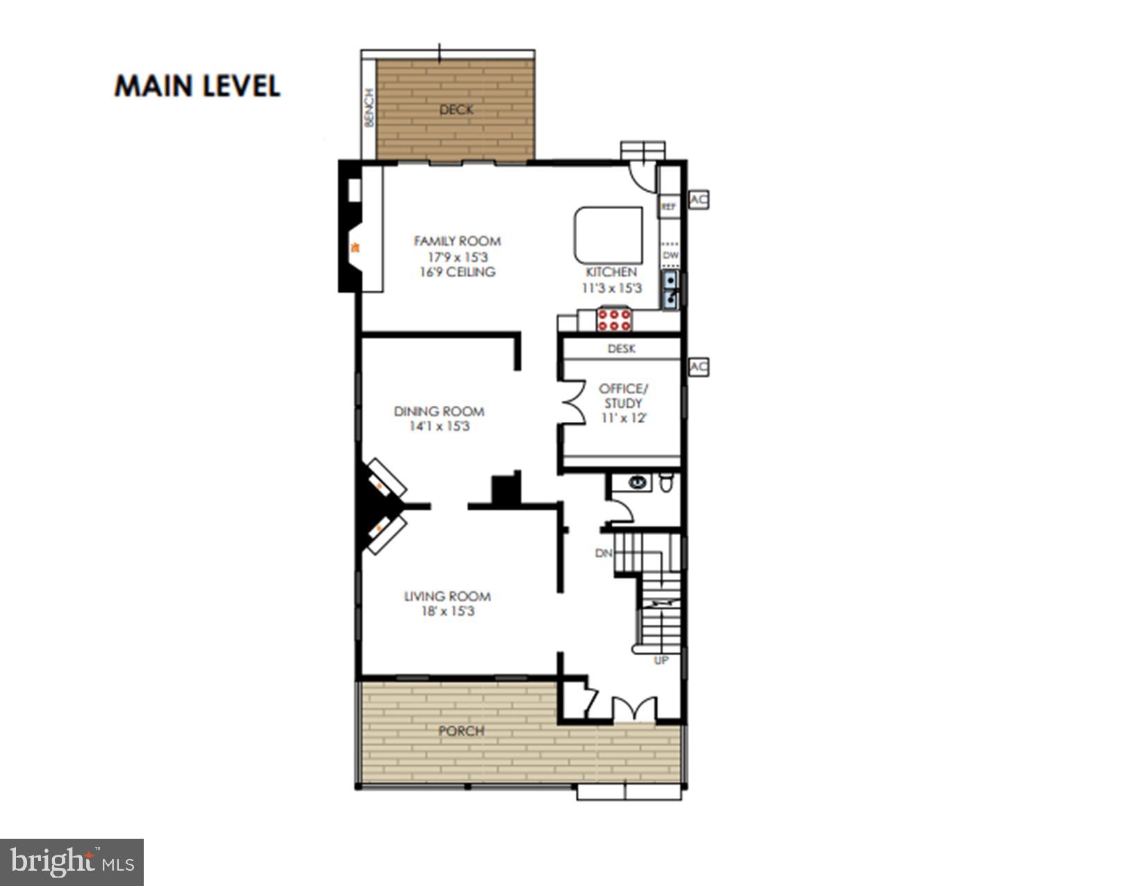 6804 Baron Road McLean, VA 22101 - Photo 66 of 66 Main Level Floor plan