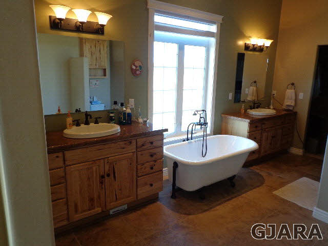 1427 19 Road Fruita, CO 81521 - Photo 9 of 23 a spacious bathroom with a sink double vanity and a mirror