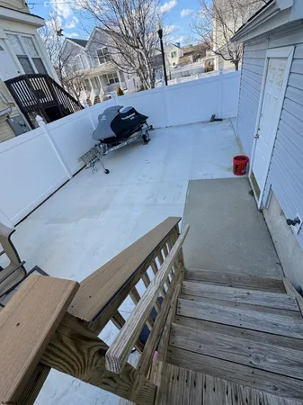 a view of an roof deck