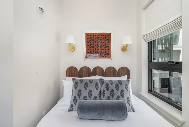 a view of a balcony with chair